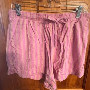 Universal Thread High Waist Pink and Yellow Shorts